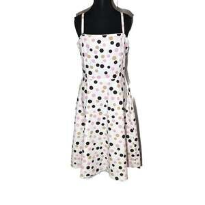 Retro Jessica Howard Polka Dot Fit & Flare Pin-up Sundress, Size 10